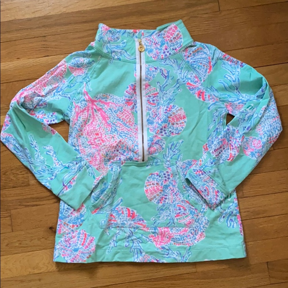 Lilly pullover 3/4 zip top